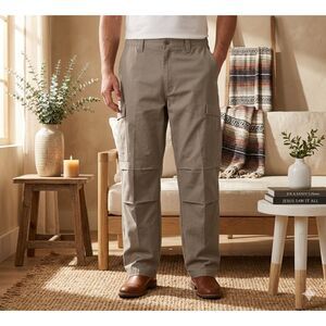 Vertx Cargo Pants Mens 42x30 Tan Canvas Workwear Utility Heavy Duty VTX1000